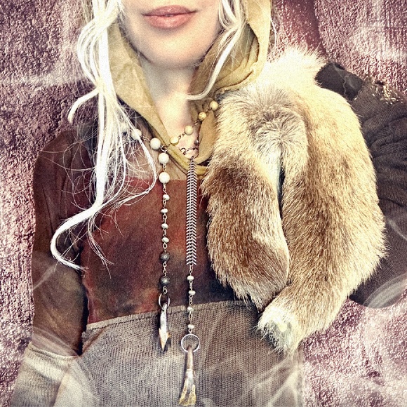 londonerus Jewelry - 1 LEFT // crow moon buffalo tooth rosaries